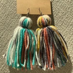 Tassel Yarn Earrings